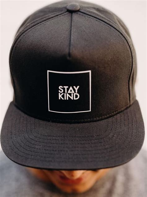 Stay Kind Snapback - Black | Hats for men, Snapback hats men, Christian ...