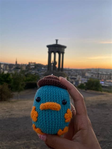 Perry the Platypus crochet amigurumi plushie, Hobbies & Toys ...