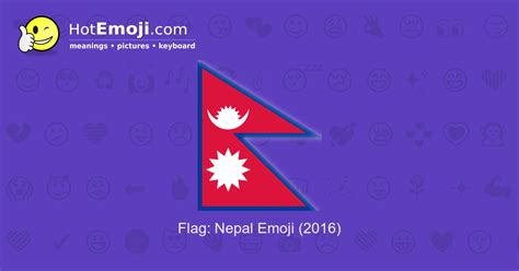 🇳🇵 Flag: Nepal Emoji Meaning with Pictures: from A to Z