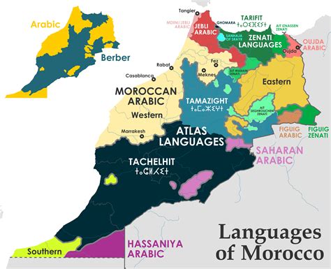 Languages of Morocco : r/LinguisticMaps