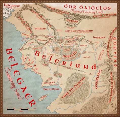 ArtStation - Map of Beleriand