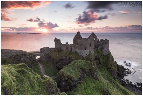 Sunset at Dunluce Castle