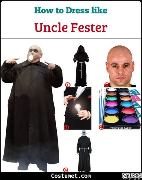 Uncle Fester (Addams Family) Costume for Halloween