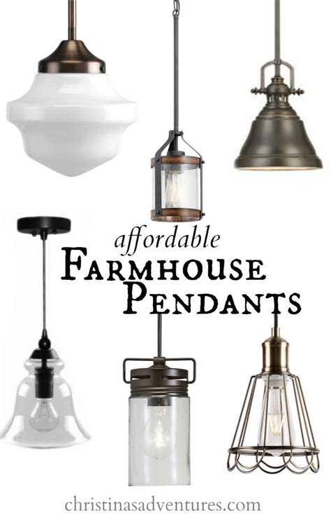 Affordable Kitchen Design Elements | Farmhouse pendant, Farmhouse ...