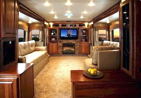 70 Beautiful RV Living Interior Remodel Ideas On A Budget | Luxury rv ...