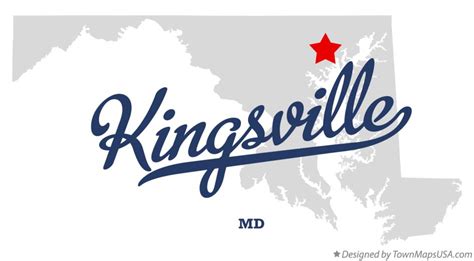 Map of Kingsville, MD, Maryland