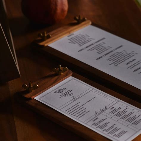 Wooden Restaurant Menu Board, Wooden Menu Stand, Retro Clipboard - Etsy