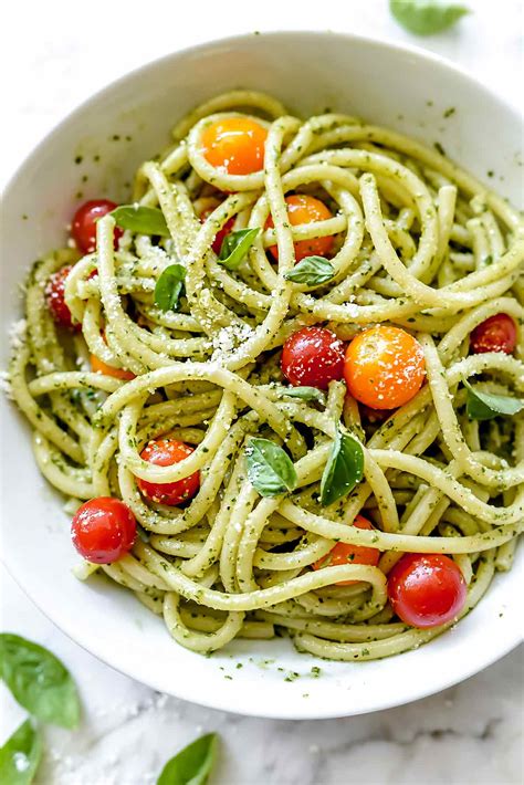 Easy Basil Pesto Pasta Recipe | Deporecipe.co