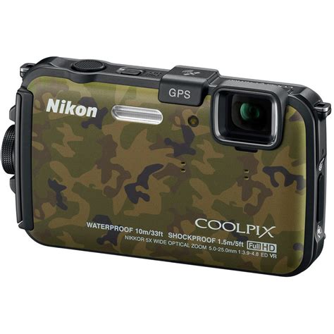 Nikon Coolpix AW100 Waterproof Digital Camera (Camouflage) 26363