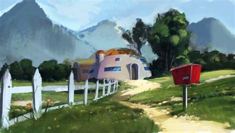 Son Goku house, Mateusz Michalski on ArtStation at https://www ...