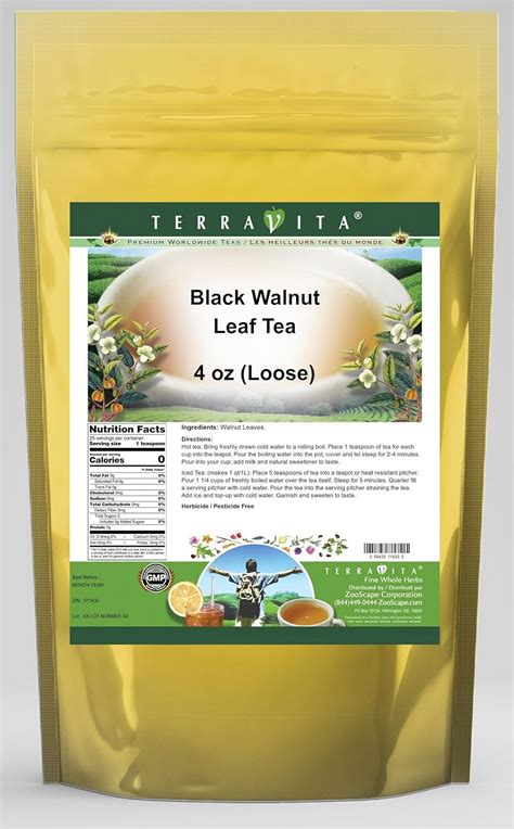 Black Walnut Leaf Tea (Loose) (4 oz, ZIN: 511430) - 2 Pack - Walmart.com