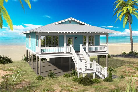 Beach Bungalow - 68480VR | Architectural Designs - House Plans