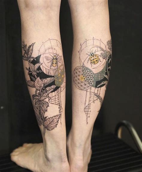 Top 77+ women's unique calf tattoos - in.coedo.com.vn