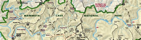 Mammoth Cave Tour Route Map