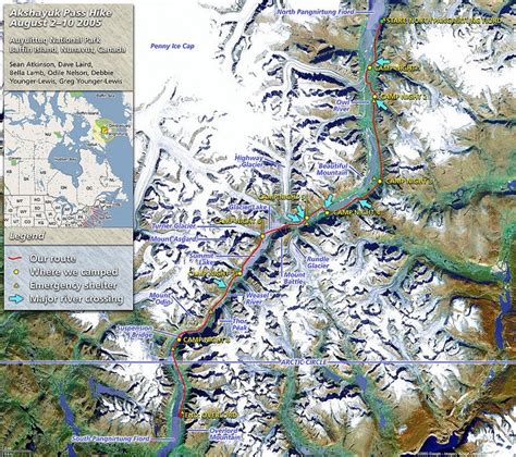 Auyuittuq hike map by Adventure Addict, via Flickr | Map, Unesco ...