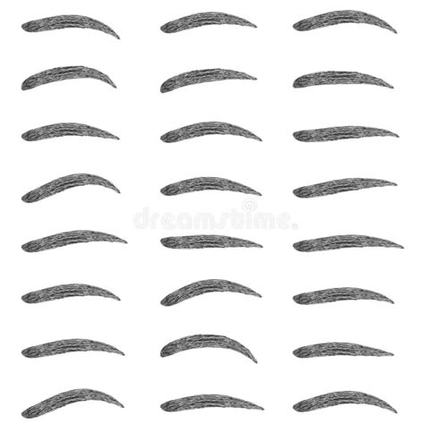 Set Shape Eyebrow Design Vector Set of Eyebrow Shapes for Makeup Studio ...