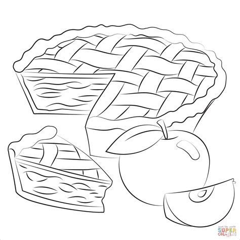 Pie Coloring Sheets Printable