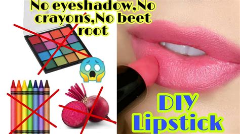 How to make lipstick at home | lipstick without crayons | DIY lipstick ...