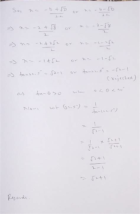 Find the value of cot 45/2 - Maths - Trigonometric Functions - 14343013 ...