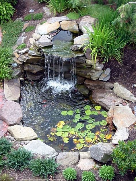 List Of Small Pond Ideas With Waterfall References