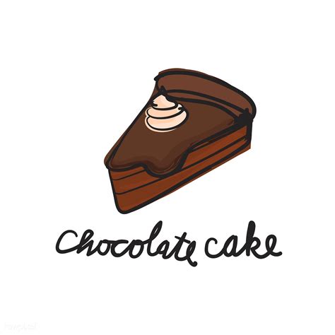 Vector of dessert chocolate cake | Chocolate cake, Dark chocolate ...