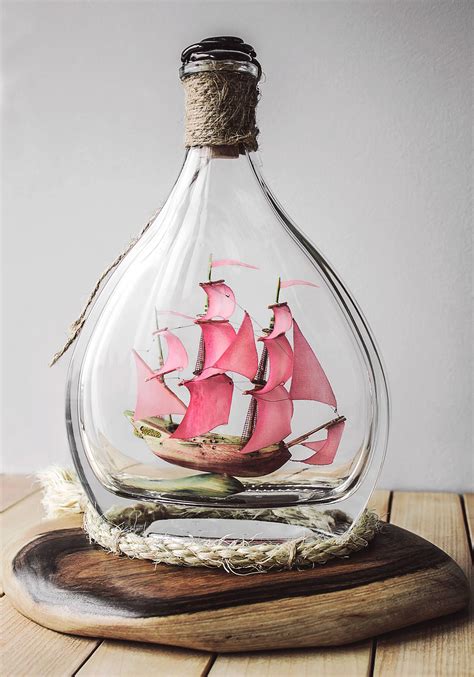 Home & Living Ornaments & Accents Ship in a Bottle Cage in a Bottle ...