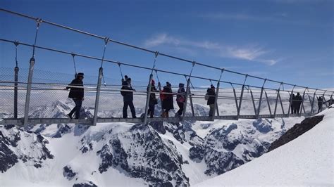 Mount Titlis, Switzerland: the Rotair cable car, the Ice Flyer and ...