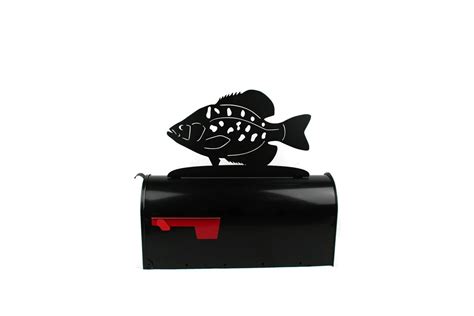 Crappie Fish Mailbox Topper, Metal Fishing Mailbox Topper, Fisherman ...