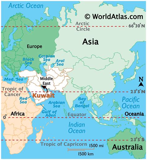 Where is Kuwait ~ World Of Map