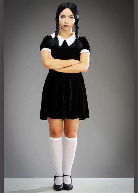 Womens Wednesday Addams Style Halloween Costume | Free Hot Nude Porn ...