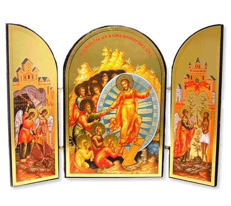 Triptych: Resurrection, large icons - Ancient Faith Store