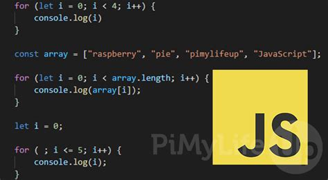 Using a for Loop in JavaScript - Pi My Life Up