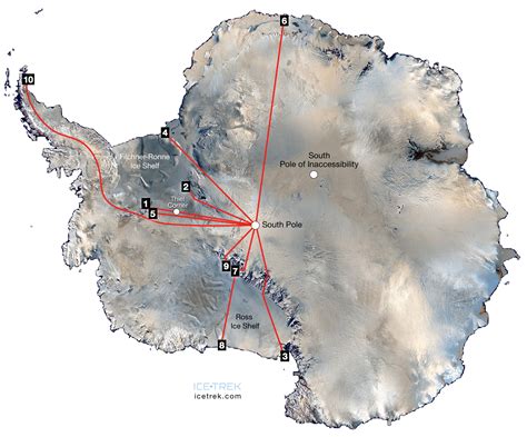 10 Most Popular Routes to the South Pole