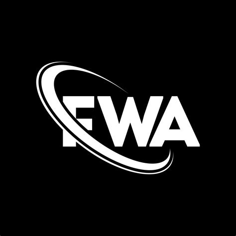 logotipo de la fwa. carta fwa. diseño del logotipo de la letra fwa ...