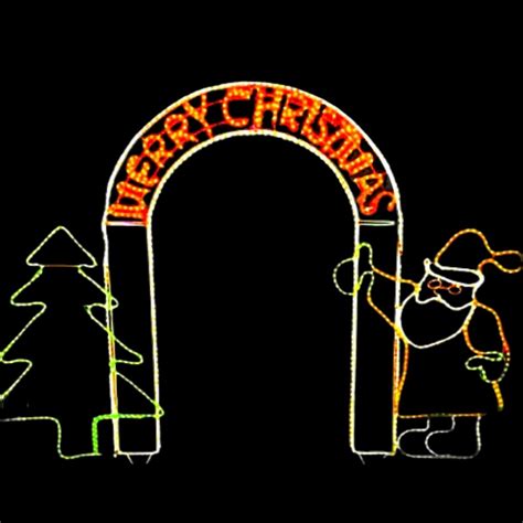 LED Christmas arch rope light motif