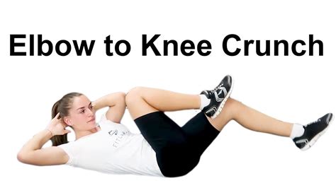 Elbow to Knee Crunch for Females - Best exercise for your Knees ...