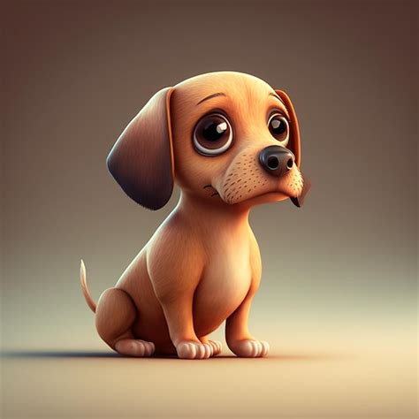 Premium Vector | Realistic Cartoon Cute Dog, Vector Illustration