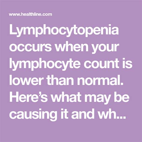 Lymphocytopenia: Causes, Symptoms, and Treatment | Acute kidney injury ...