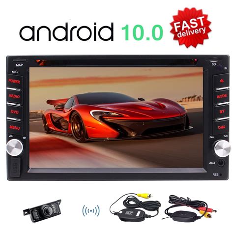 6.2" Android 10.0 System Double 2Din Car Stereo Capacitive Touch Screen ...