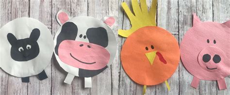 4 Fun Paper Farm Animal Crafts for Kids