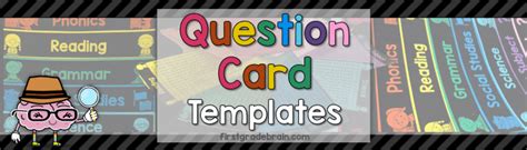 Question Cards – Editable Templates