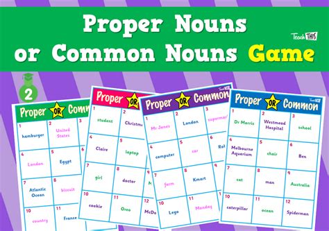 Proper Nouns or Common Nouns Game :: Teacher Resources and Classroom ...