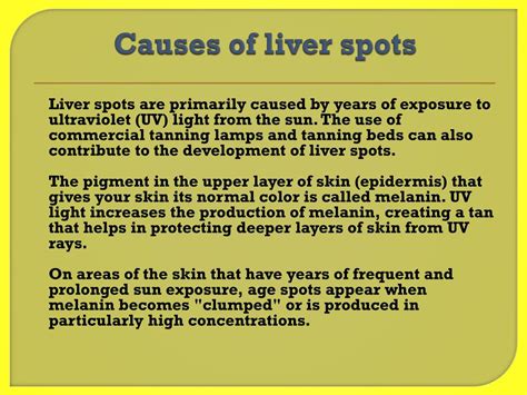 PPT - Liver Spots : Causes, Symptoms, Daignosis, Prevention and ...