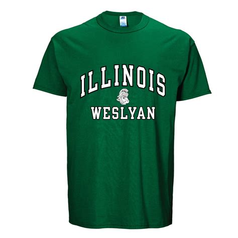 Illinois Wesleyan University Adult Arch N' Logo T-Shirt - Green ...