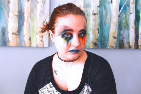 I Tried Following a Glam & Gore Makeup Tutorial - Mae Polzine