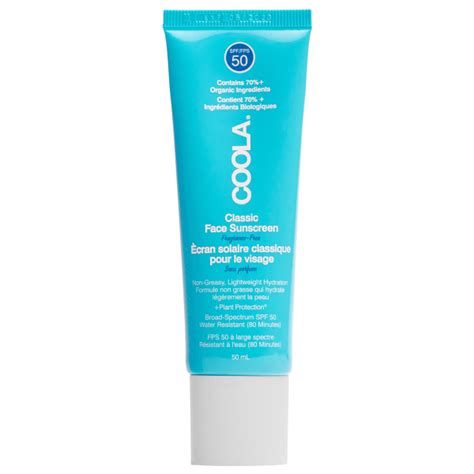 Coola Suncare Classic Face Organic Sunscreen Lotion SPF50 - Fragrance ...