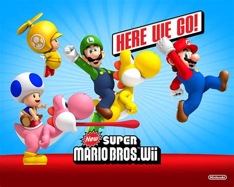 New Super Mario Bros. Wii "Here we go!", bros, super, mario, wii, HD ...