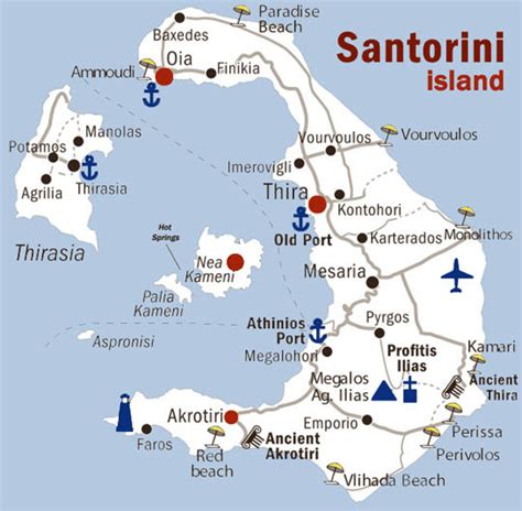 Map Of Santorini | World Map 07