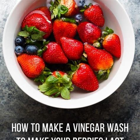 How to Make Vinegar Fruit Wash | Sweet Peas and Saffron