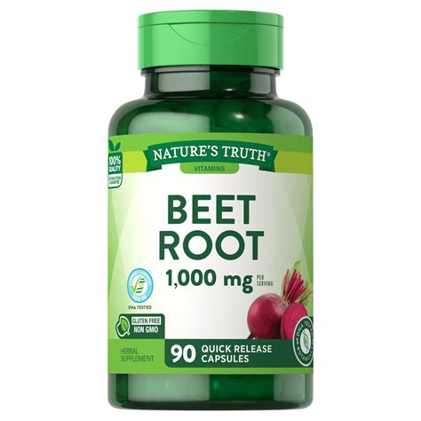 Nature's Truth Beet Root 1000 mg Capsules - Shop Herbs & homeopathy at ...